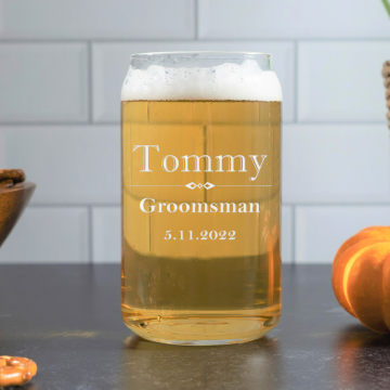 Formal | Personalized 16oz Beer Can Glass